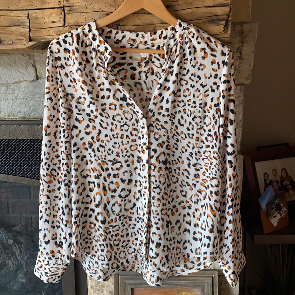 Animal print blouse